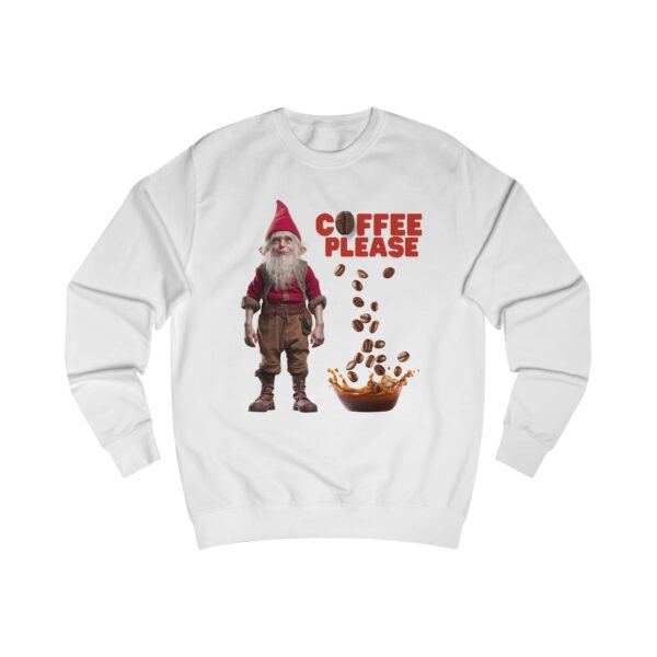 Coffee Please Gnome Fall Unisex Sweatshirt, Cozy Coffee Lover Holiday Gift