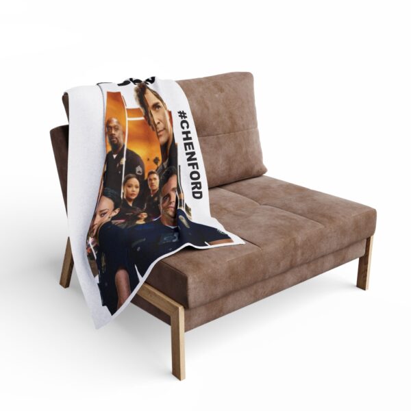 Chenford Fleece Blanket, The Rookie Inspired Throw, Double-Sided Couch Wrap